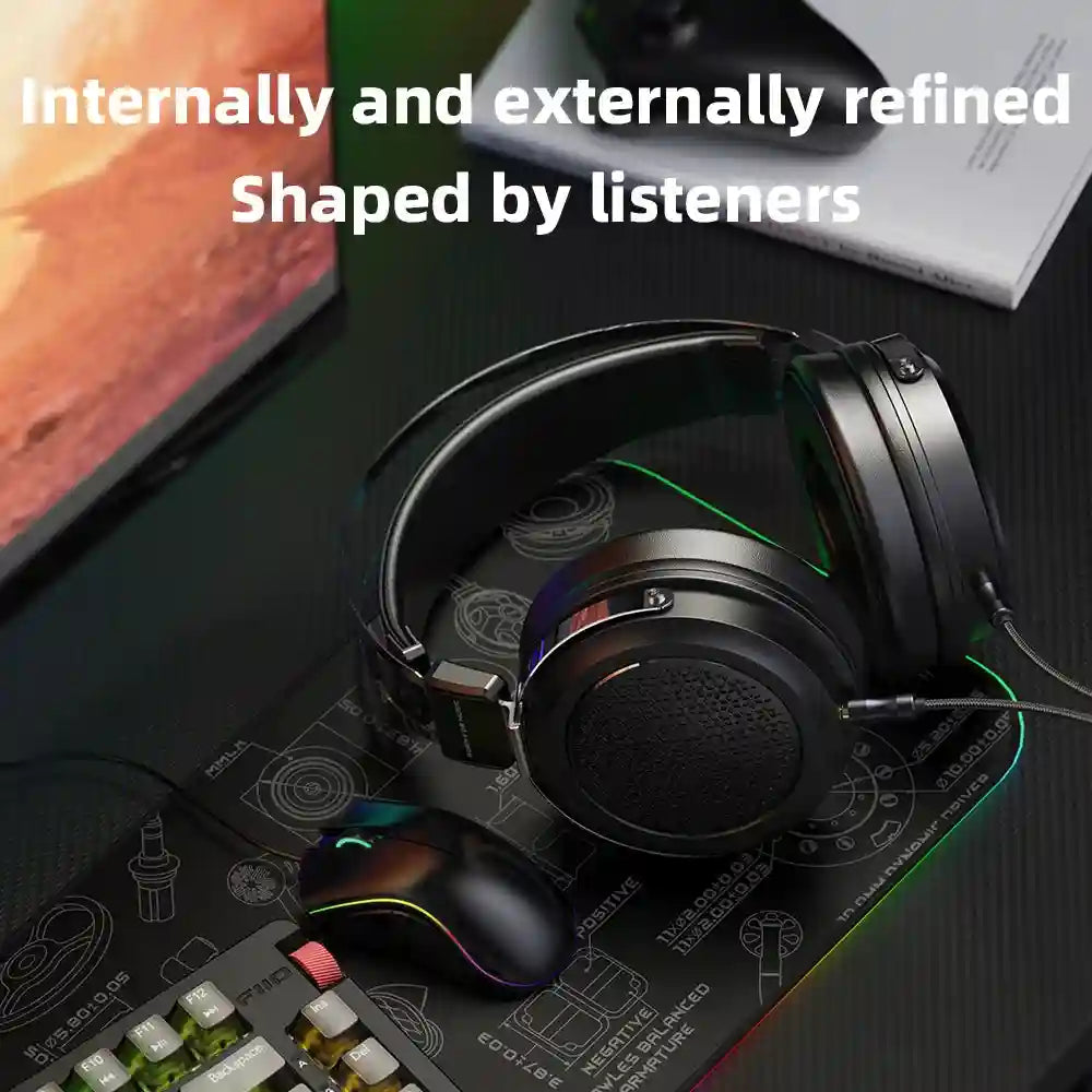 FiiO JT1 Studio Headphones - Over-Ear HiFi Monitor with Mic Tidesmit