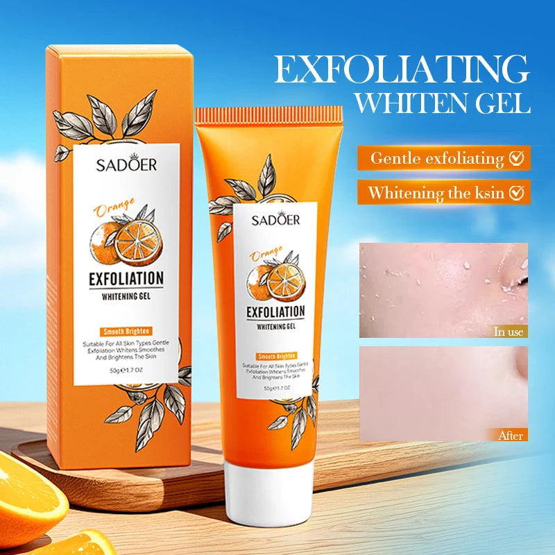 Orange Exfoliating Peeling Gel - Brightening Face Scrub 1pcs Scrubs Treatments Tidesmit