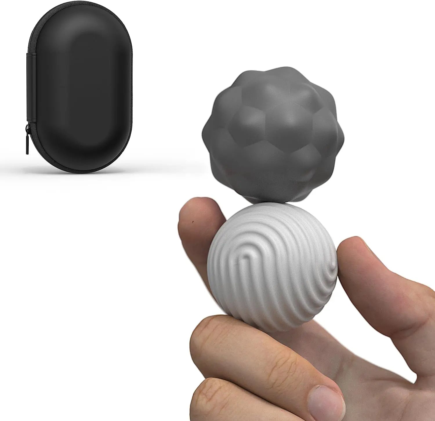 Hand Grip Strengthener Balls | Extra Large Silicone Stress Relief Set Relaxation Treatment Tidesmit