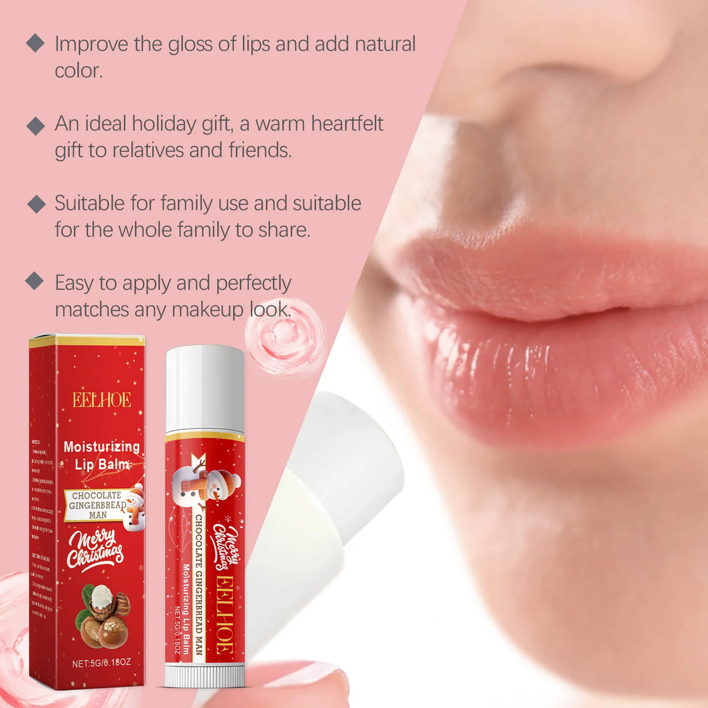 Christmas Lip Balm Set - Moisturizing Lip Care Treatment by Tidesmit Lip Care Tidesmit