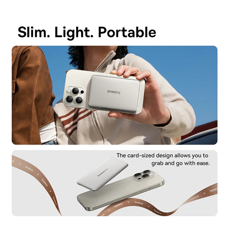 Magnetic Portable Charger 10000mAh - PD Fast Charging Power Bank Tidesmit