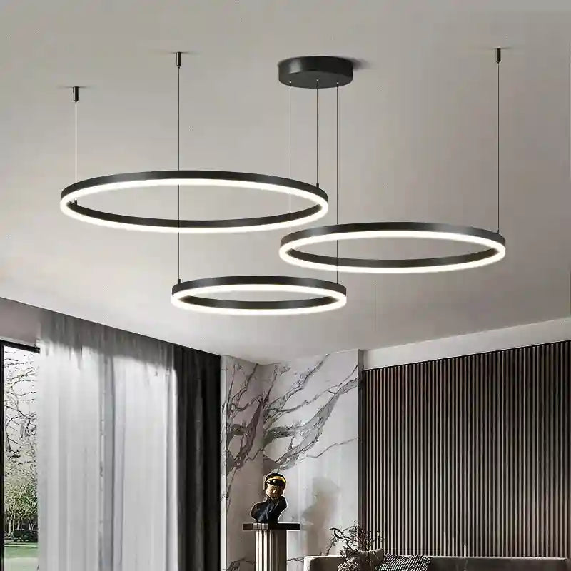 LED Ring Chandelier Modern Pendant Light for Living Room Tidesmit Tidesmit