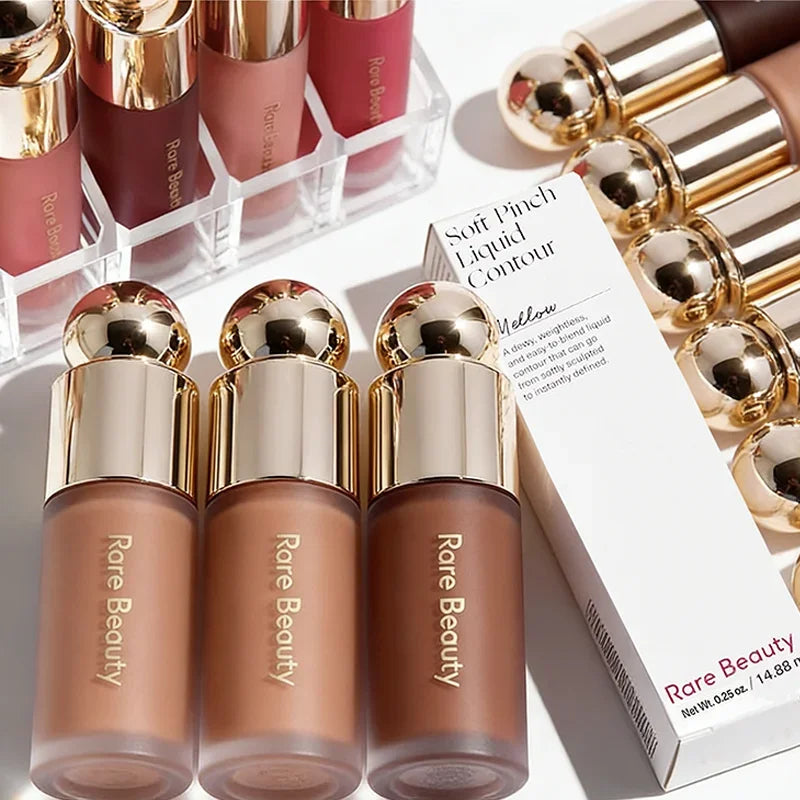 Tidesmit 2026 liquid highlighter bronzer contouring cream for shimmering face makeup texture close-up