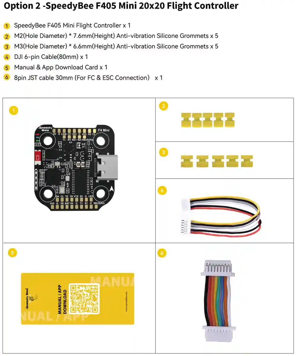 SpeedyBee F405 Mini Stack 35A 6S ESC for Reliable FPV Drones Tidesmit