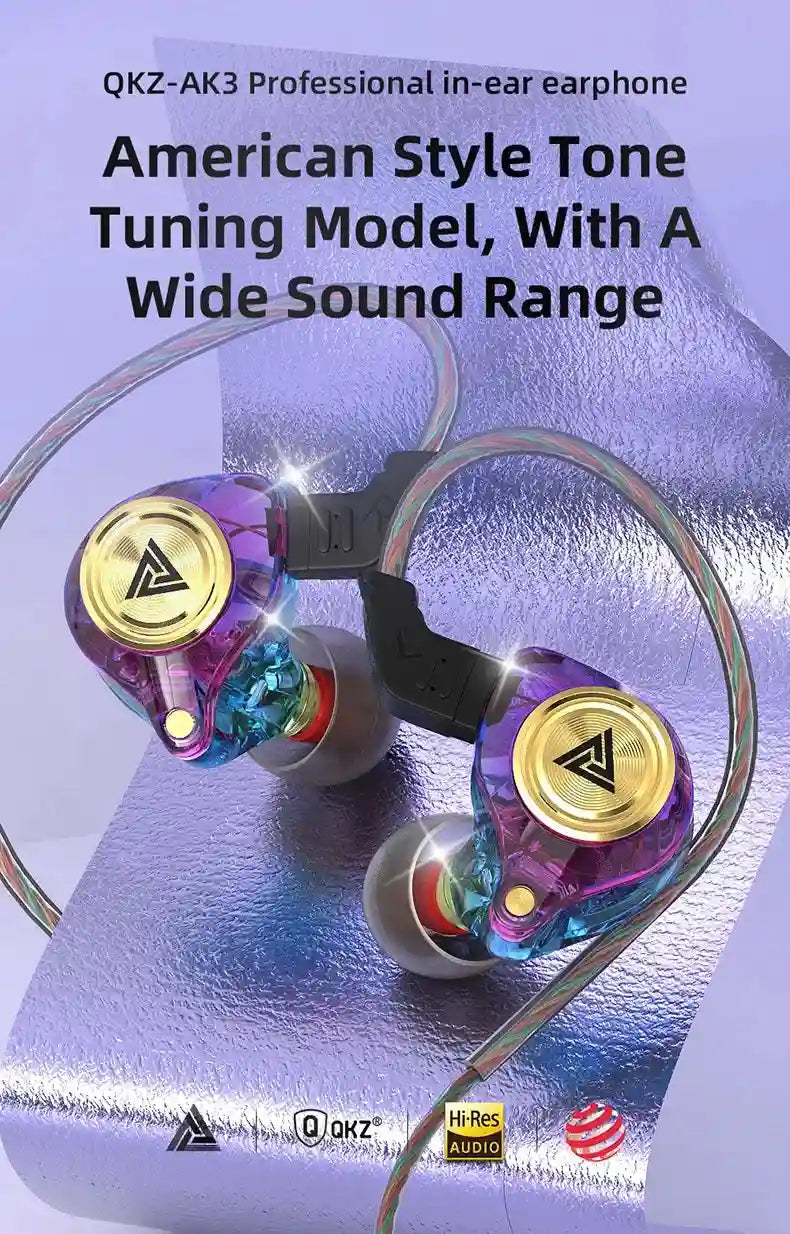 Wired Earbuds with Microphone - Noise Cancelling Bass Headset Tidesmit