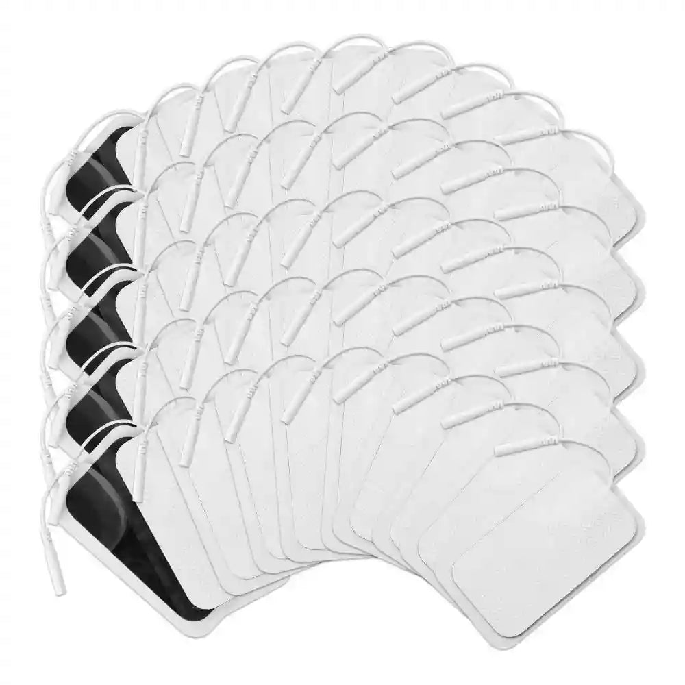 TENS Unit Electrode Replacement Pads - Medical Grade Self-Adhesive Set Massage Roller 50pcs(25 pack)5x9cm Tidesmit