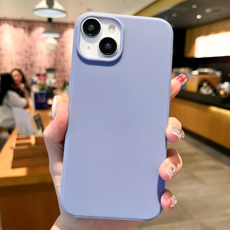 iPhone 16 Pro Max Case: Shock-Absorbing Military-Grade Matte Bumper Cover gray blue Tidesmit