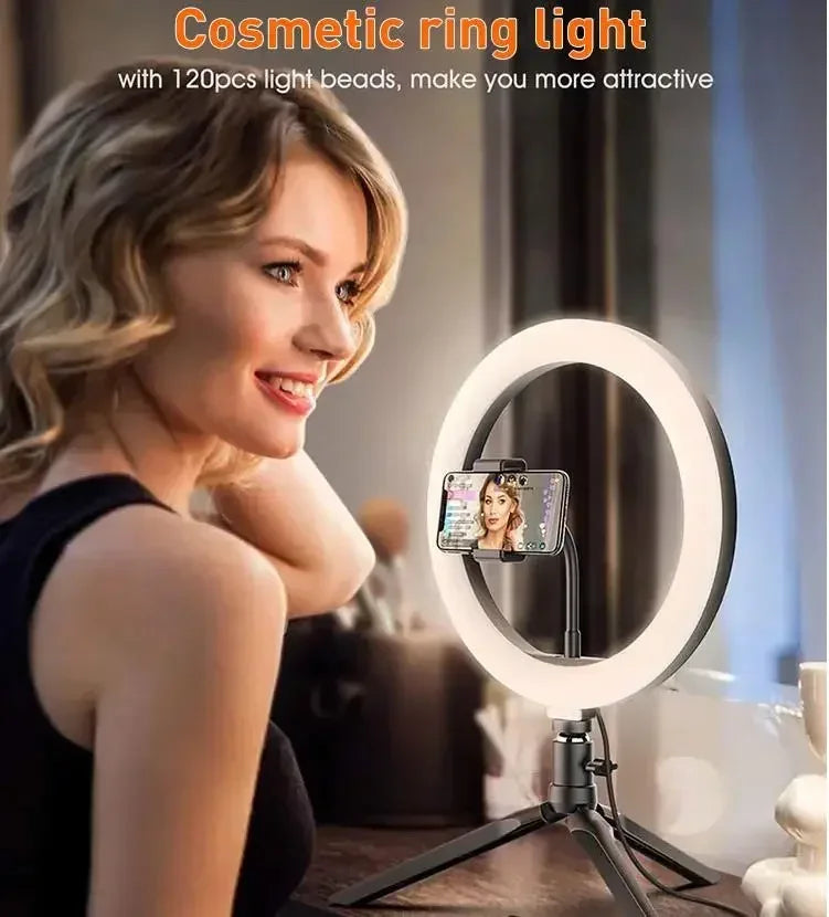 12 Inch LED Ring Light With Tripod Stand for Live Streaming | Tidesmit Tidesmit