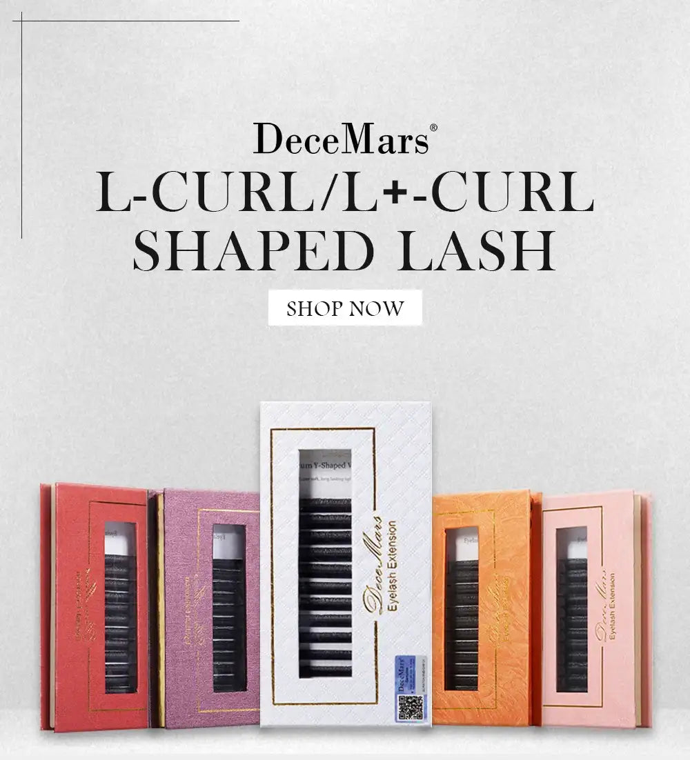 DeceMars L-curl M Curl YY 3D 4D 5D 6D Eyelash Extension 12 Lines for Makeup False Eyelashes Tidesmit