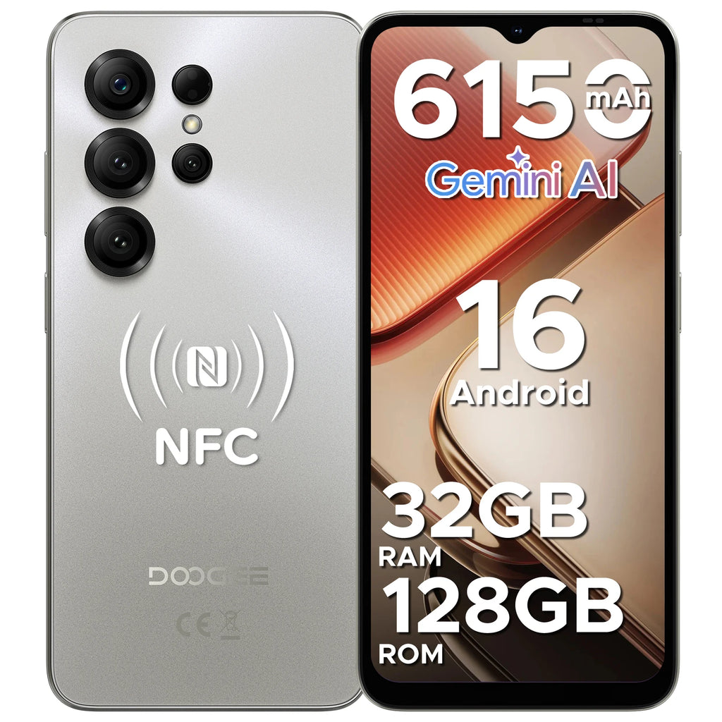 DOOGEE Note56X Pro 6.56 Inch 5G Smartphone, 128GB, 6150mAh Battery AE Tidesmit