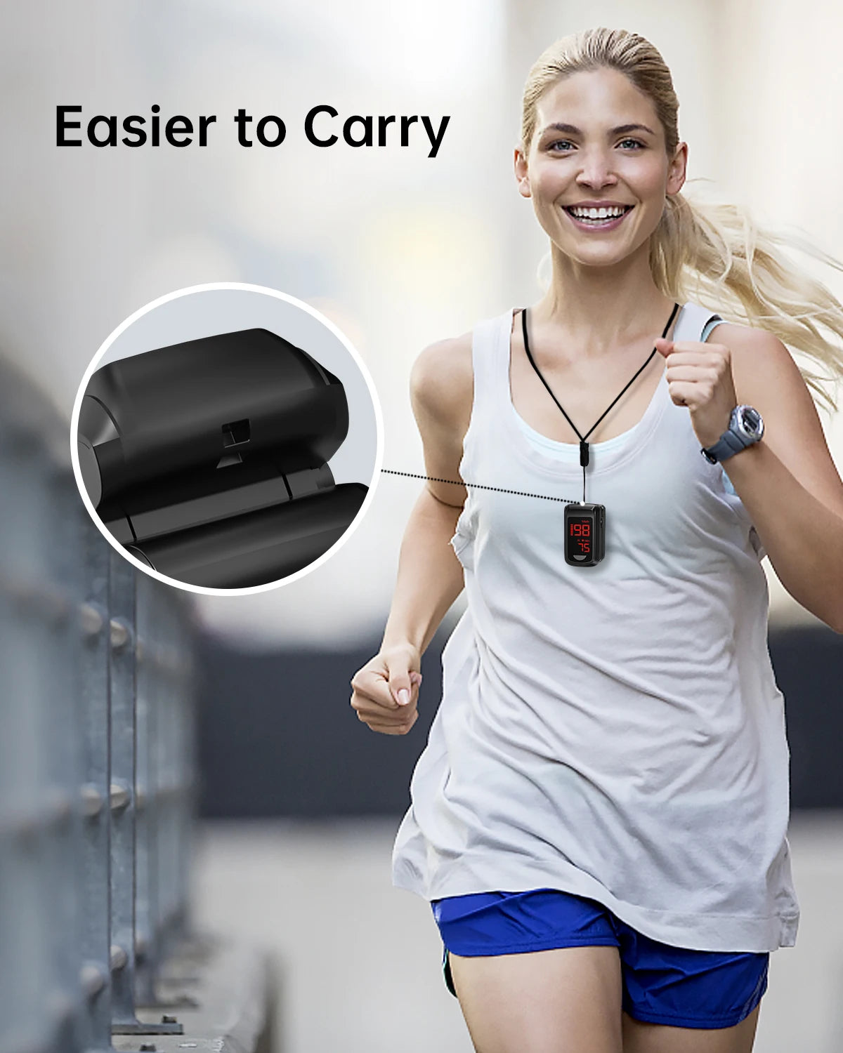HealthTree Pulse Oximeter APP Control Blood Oxygen Saturation Monitor PI PR Fast Spo2 Heart Rate Monitor Bluetooth Wholesales