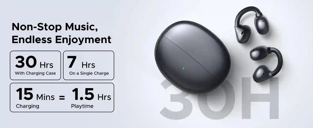 Wireless Headphones with 30H Playtime and 4 Mic Hands-Free Calls Tidesmit