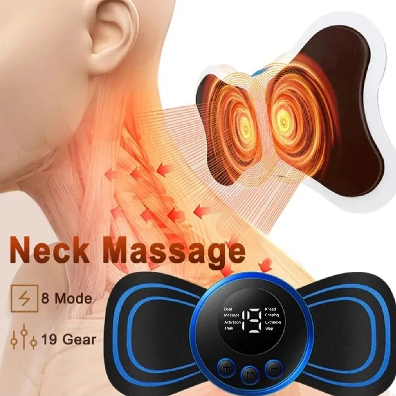 Portable Electric Massager for Muscle Relief - 8 Mode Wellness Device Massage Cushion Tidesmit