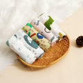 5Pcs/set 60*60cm Super Soft Bamboo Cotton Muslin Blankets Infant Boy/Girl Multi-Use Feeding Burp Cloth Towel Baby Burp Cloth Set