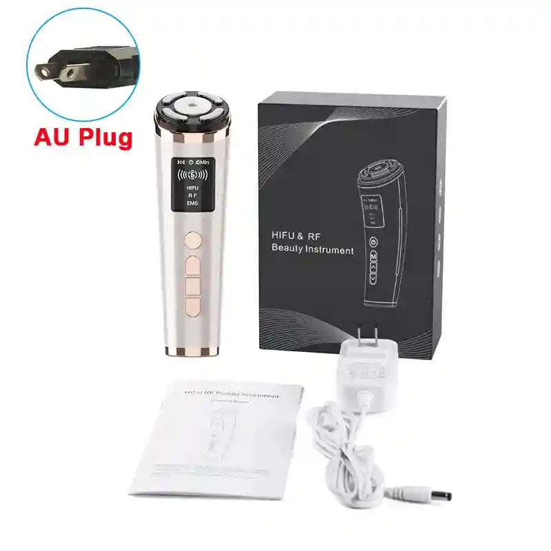 Hifu Face Lifting Machine | Microcurrent Skin Rejuvenation Tool Eye Massage Instrument AU Plug Tidesmit