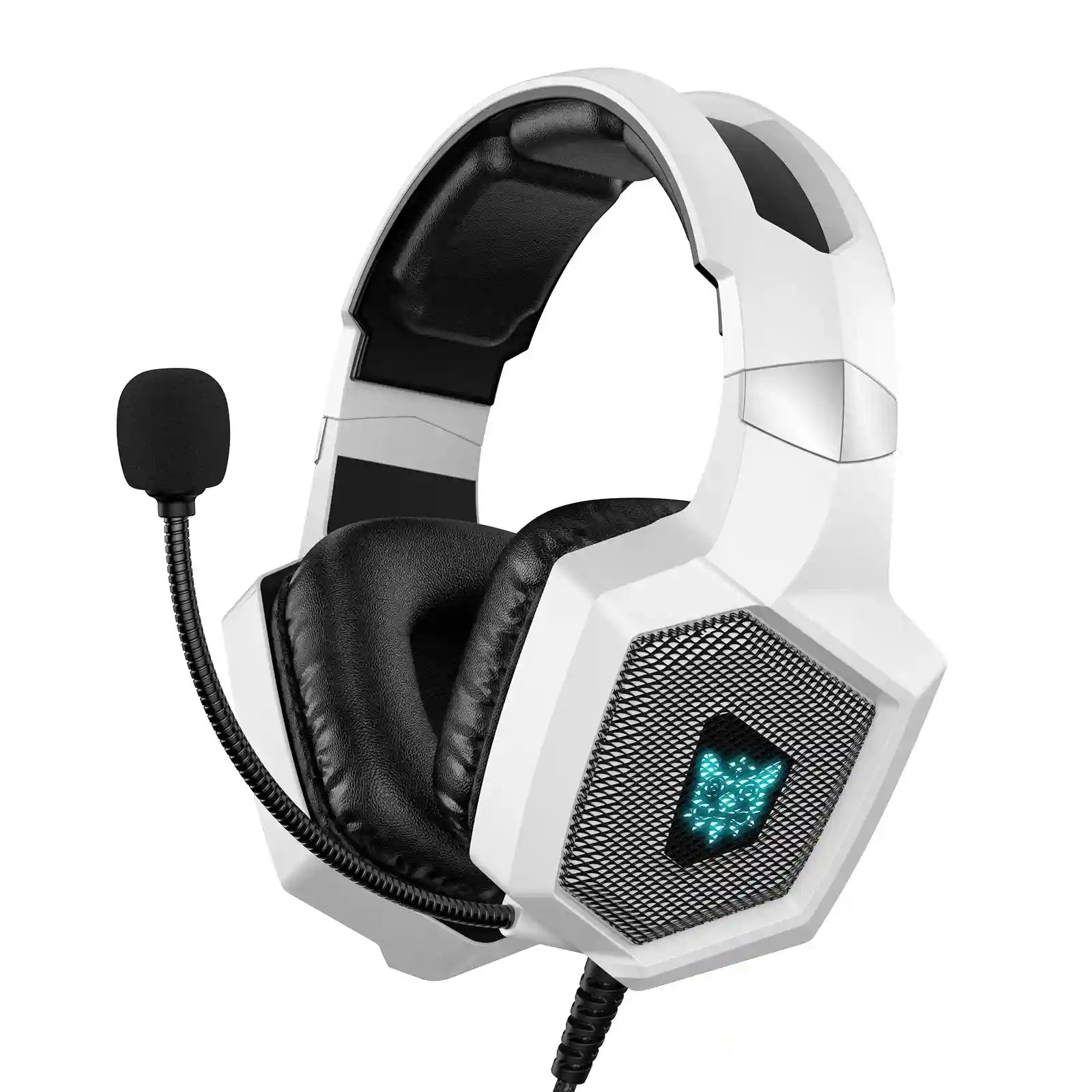 Tidesmit Gaming Headset with Mic, 7.1 Surround Sound for PC and PS5 K8-white Tidesmit