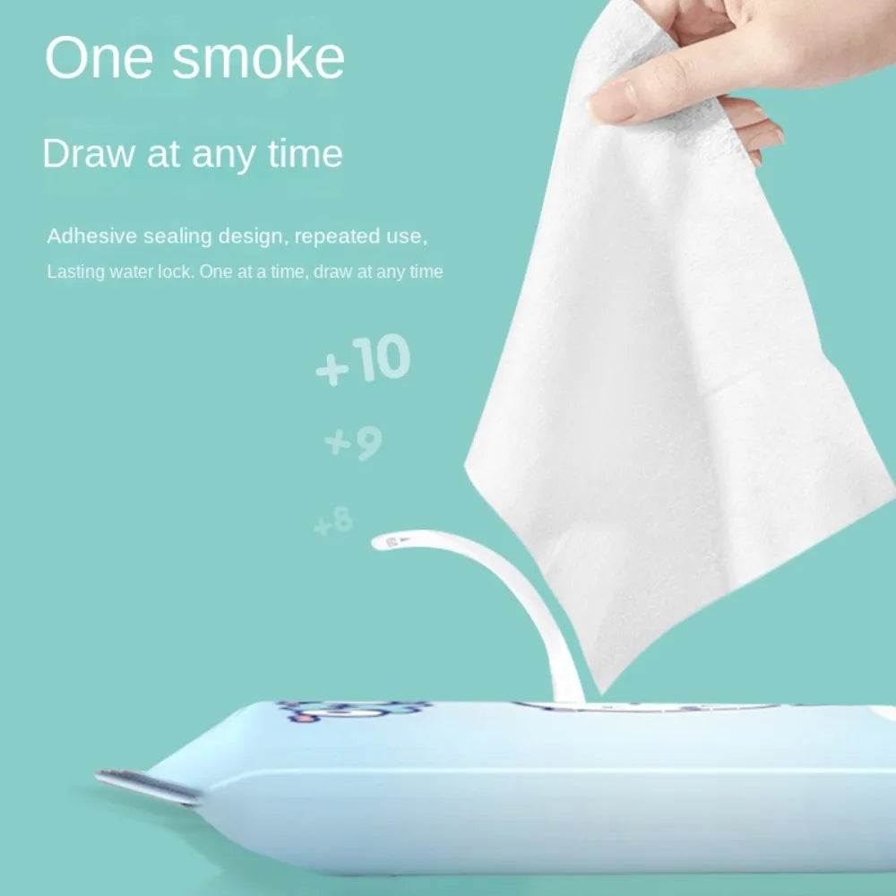 10Pcs/Pack New Spunlace Nonwoven Fabric Baby Wipes Portable Extractable Water Tissue EDI Pure Water Disposable Wet Wipes