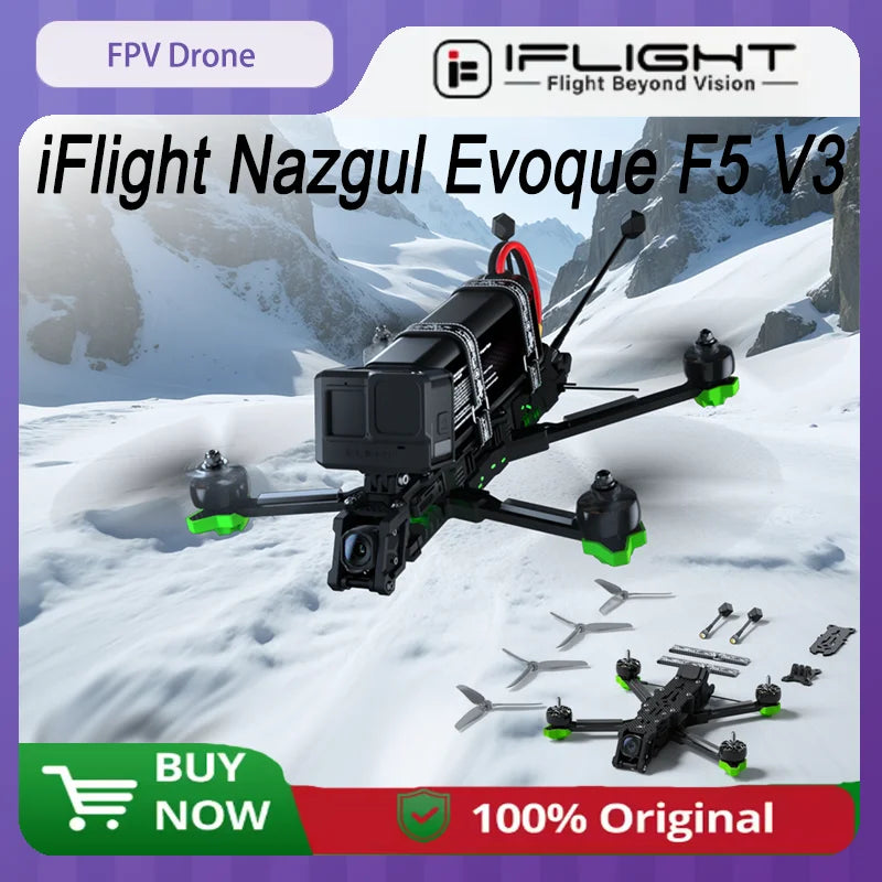 Nazgul Evoque F5 190km/h 5-Inch Freestyle FPV Drone - ELRS Waterproof Tidesmit