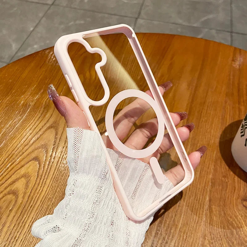 Magnetic Wireless Charging Phone Case for Samsung - Shockproof Cover Tidesmit