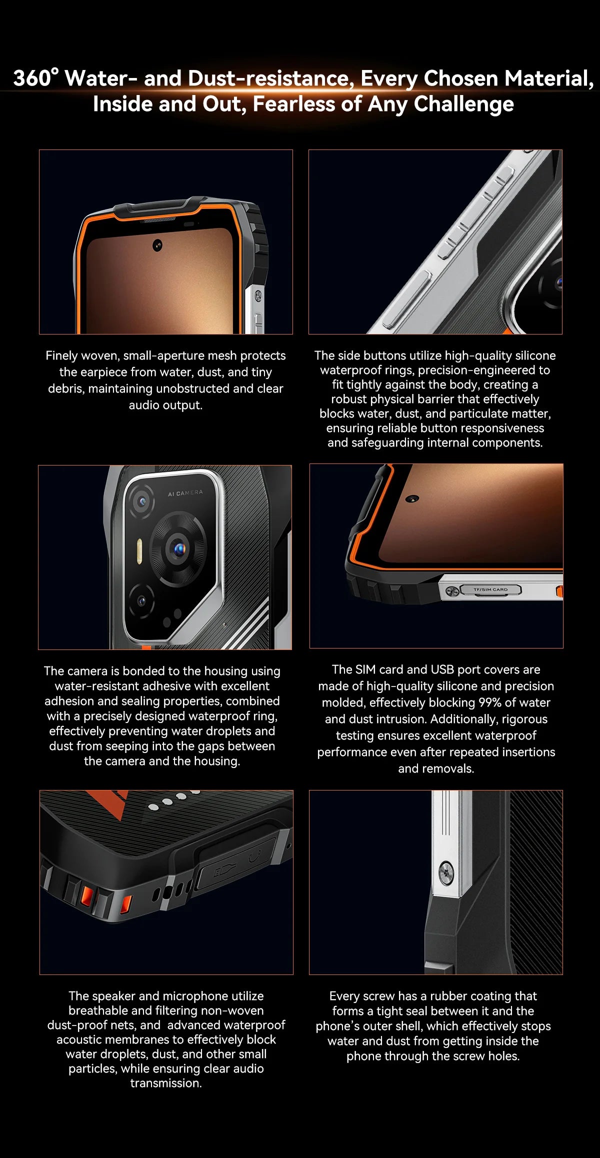 Blackview OSCAL PILOT 3 5G mobile phones AI Rugged Smartphone MTK 6300, 6.78" 2.4K Display 120Hz, 12GB 256GB, 7500Amh Phones