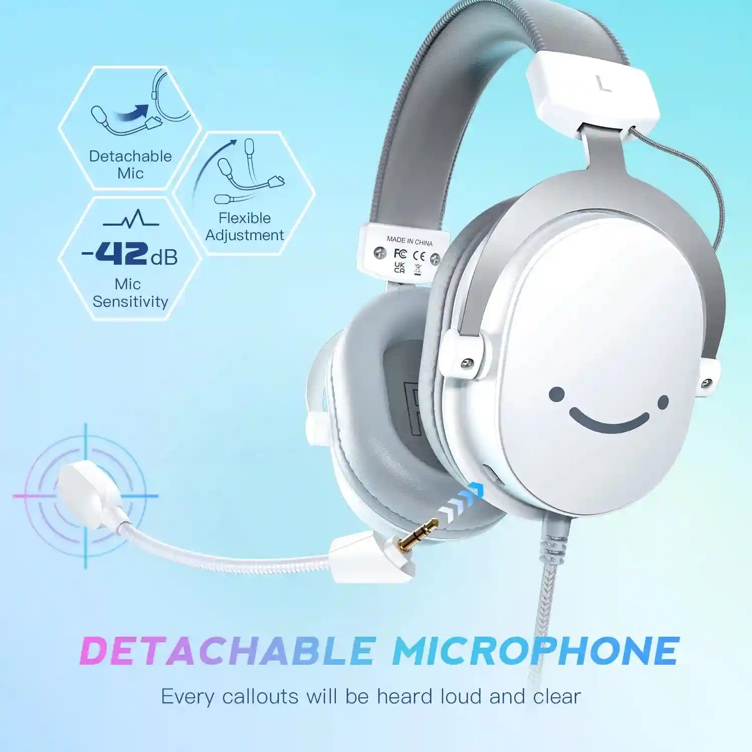 USB Gaming Headset 7.1 Surround Sound Wired PC PS5 H9W Tidesmit