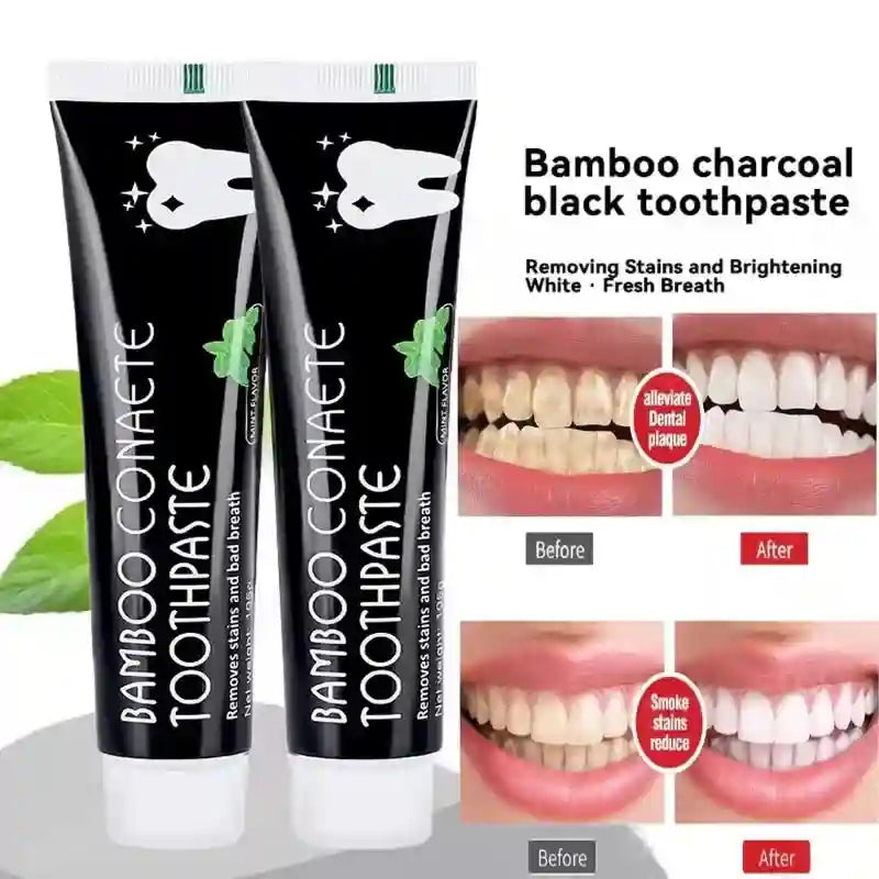 Tidesmit bamboo charcoal whitening toothpaste for effective teeth stain removal and fresh breath oral care