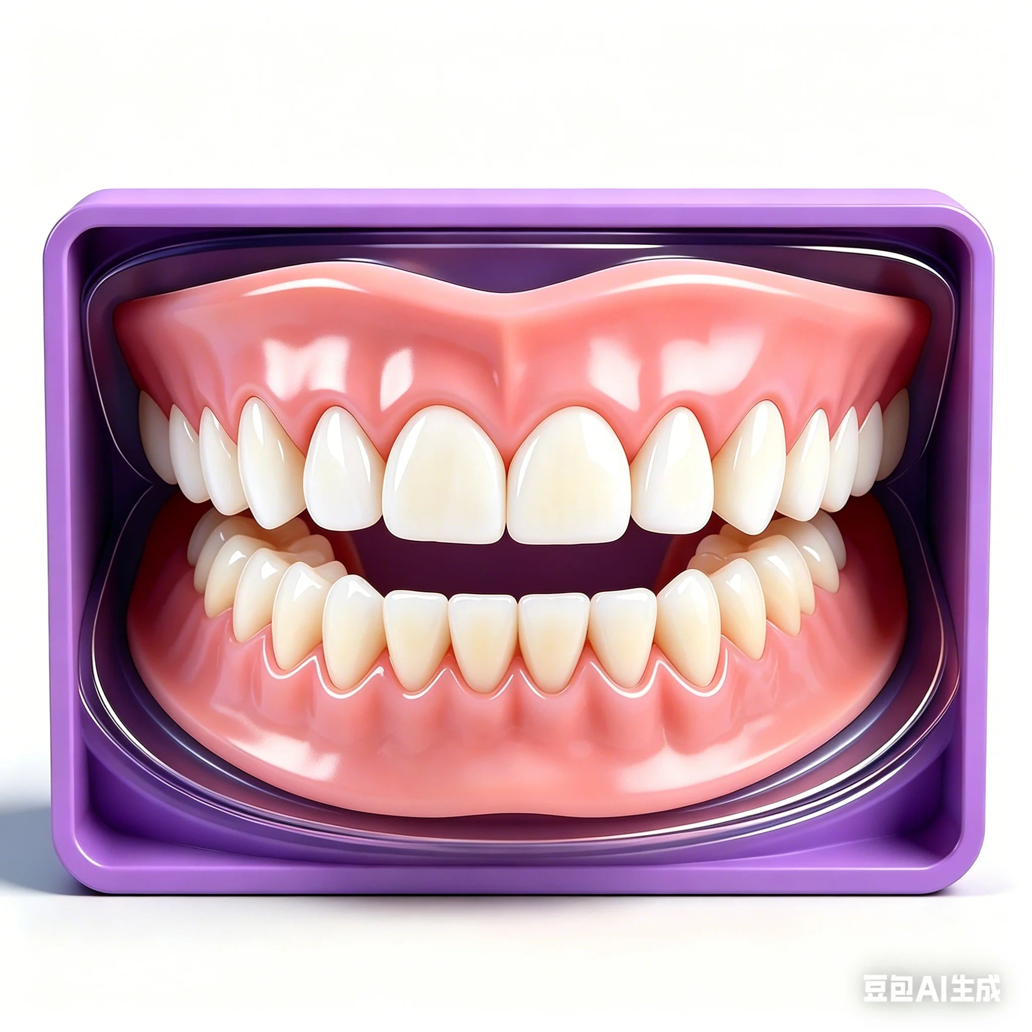 Full Natural Silicone Dentures Upper & Lower False Teeth, Comfort Fit Braces, Instant Smile Restoration & Oral Care for Adults