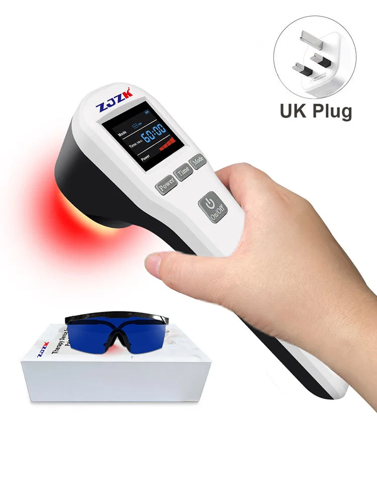 Cold Laser Therapy Device for Pain Relief | 808nm & 650nm Laser Body Shaping Massage Equipment UK Plug-Multicolor China