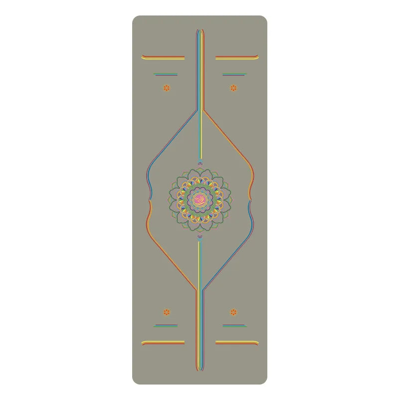 Rainbow Yoga Mat PU Natural Rubber Non-slip Sports Fitness Mat