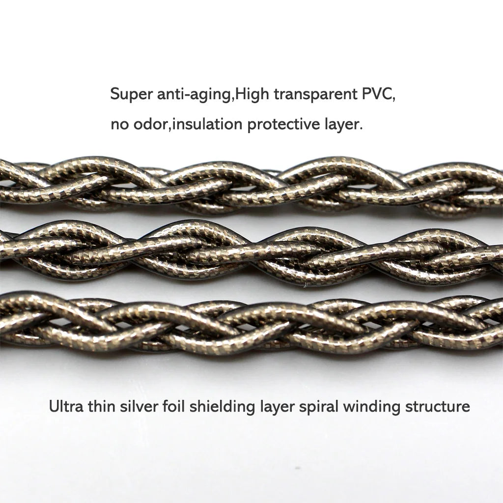 Silver Palladium Graphene Earphone Shielding Cable for High-Fidelity Audio Tidesmit