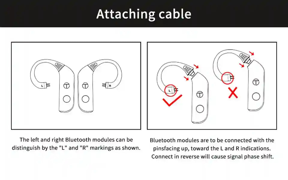 Bluetooth Earphone Upgrade Cable Module - HiFi Wireless Audio Module Tidesmit