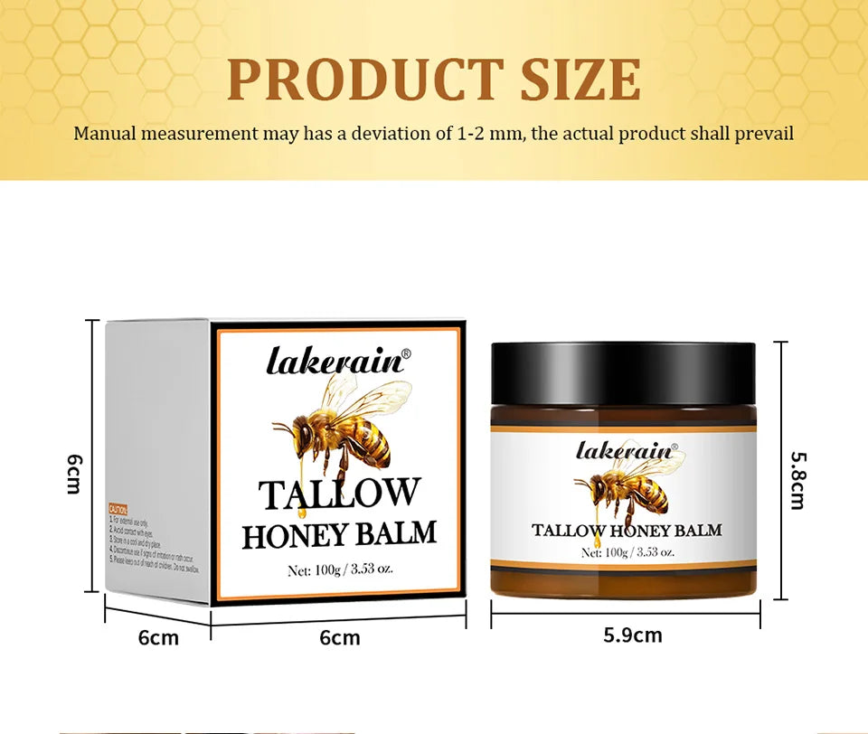 Whipped Beef Tallow And Honey Balm Moisturizing Beef Tallow Face Cream Body Lotion Grass Fed Grass Finished Face Cream Skin Care