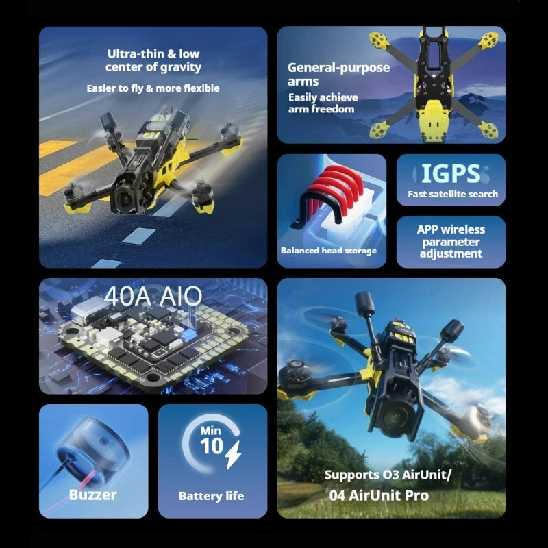 SpeedyBee Master 3X Pro Camera Drone with HD O4 Transmission System Tidesmit