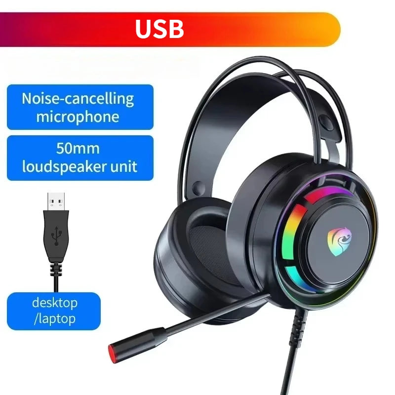 Gaming Headset with 7.1 Surround Sound and Noise Cancelling Microphone 7.1 USB Tidesmit