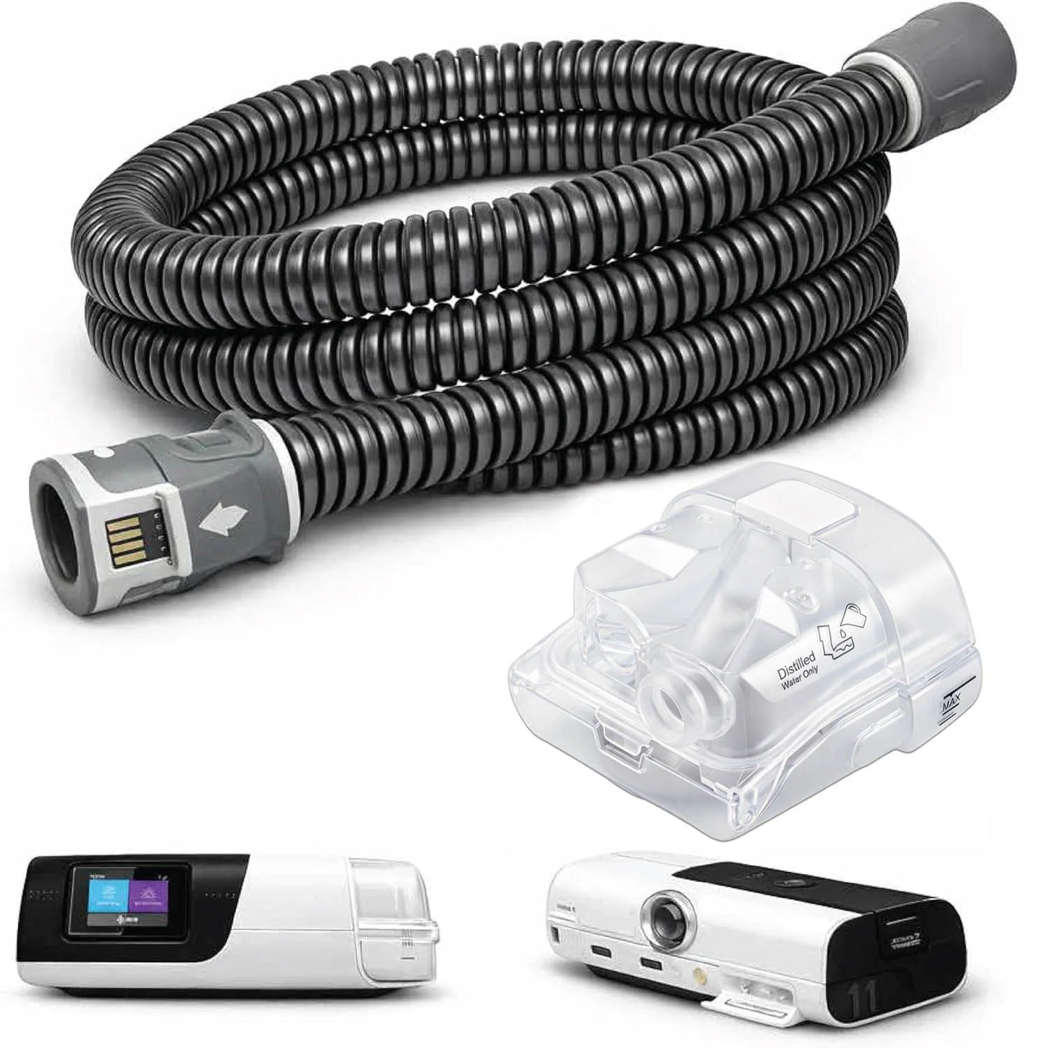 Airsense 11 & Aircurve 11 CPAP Heated Tube Ventilator Constant Temperature Pipe Oxygen Heating Tube with 1pcs Water Chamber Tank