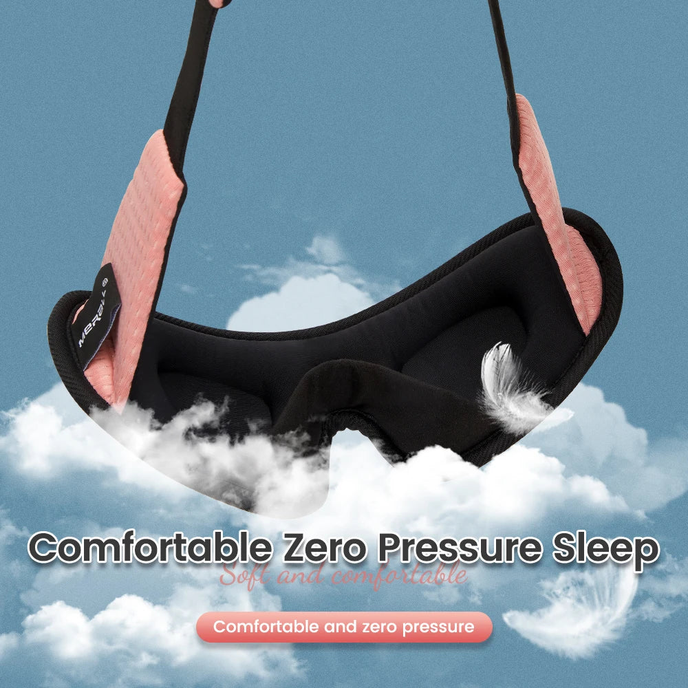 3D Sleep Eye Mask for Sleeping Mask Soft Memory Foam Eye Shades Blindfold Sleeping Aid Face Eyepatch Mask for Travel Couple Gift