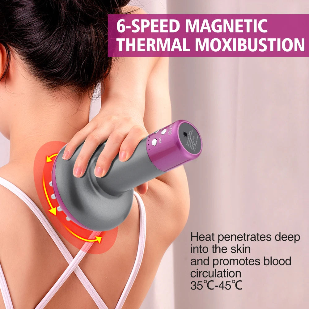 Electric Gua Sha Tool - Rechargeable Body Massager for Stress Relief Relaxation Treatment Tidesmit