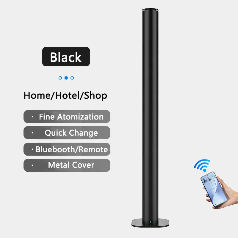 Portable 120ML Electric Essential Oil Diffuser Timer Waterless Auto Shut-off Remote Control Aroma Diffuser for Home Outdoor Use
