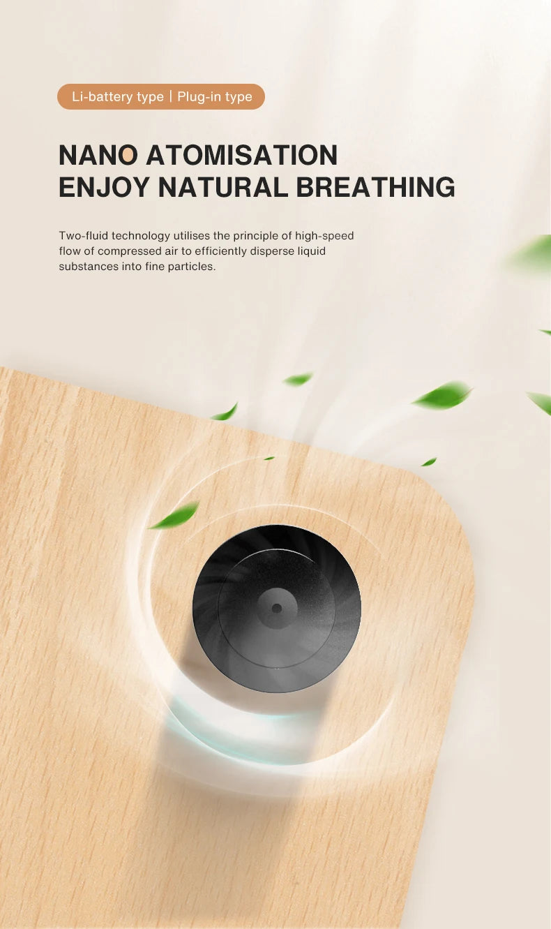 NAMASTE Smart Essential Oil Diffuser Office Aromatherapy Machine Battery Aromatherapy Machine Home Electric Aromatherapy Machine