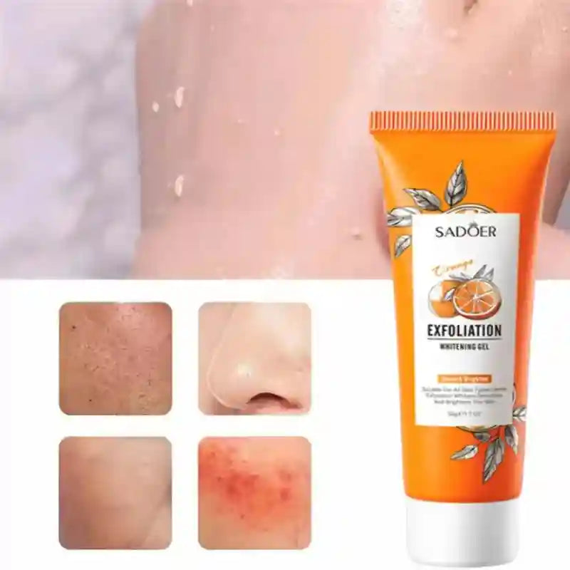 Orange Exfoliating Gel Facial Scrub for Pore and Blackhead Care Scrubs Treatments Tidesmit
