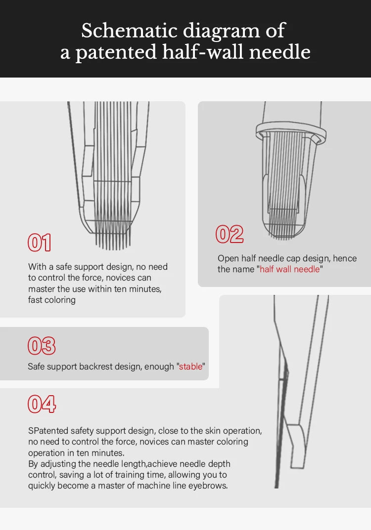 Professional PMU Machine for Eyebrows and Lips | Tidesmit Pen Permanent Makeup Machines Tidesmit