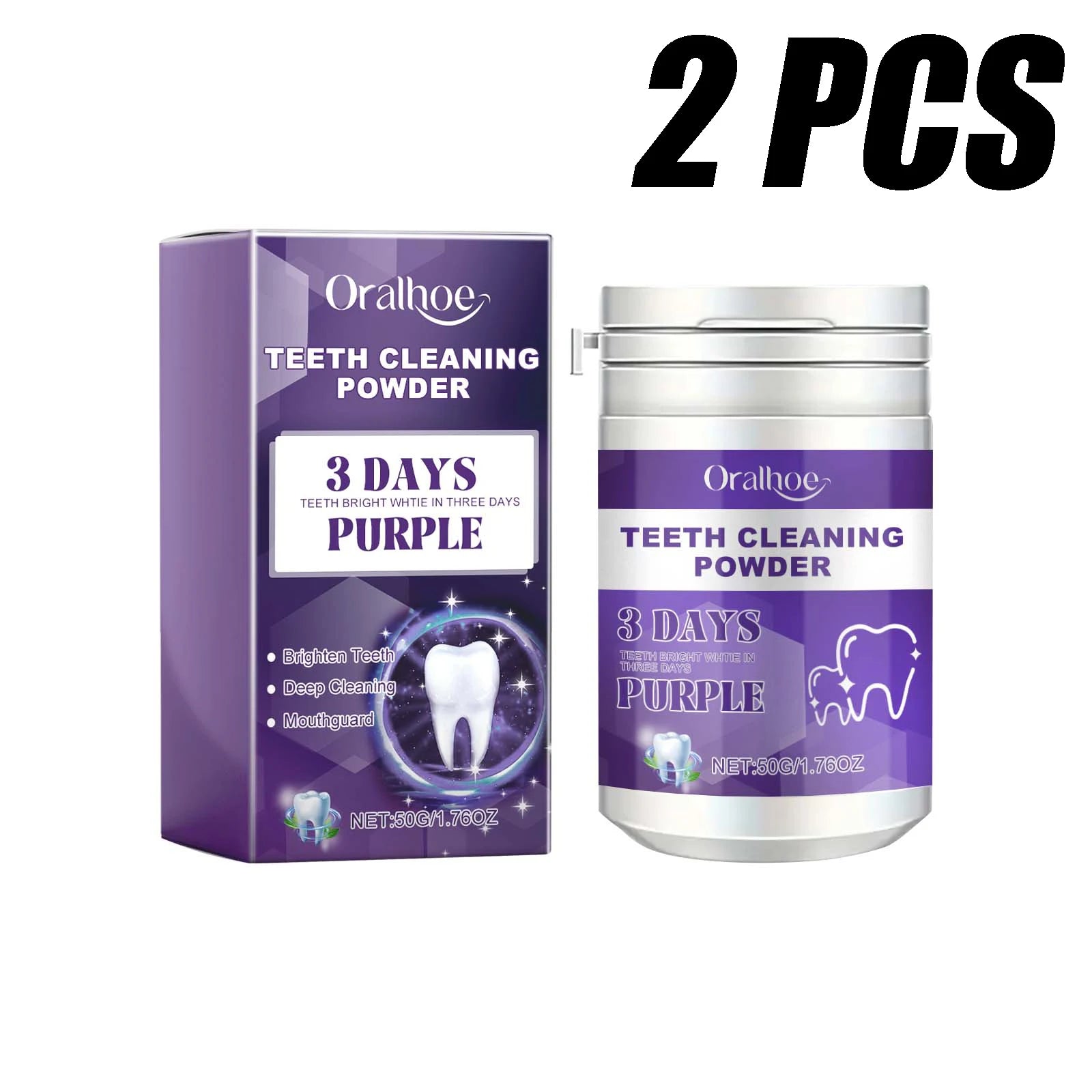 Tidesmit purple teeth whitening toothpaste for deep smoke stain removal and gum protection
