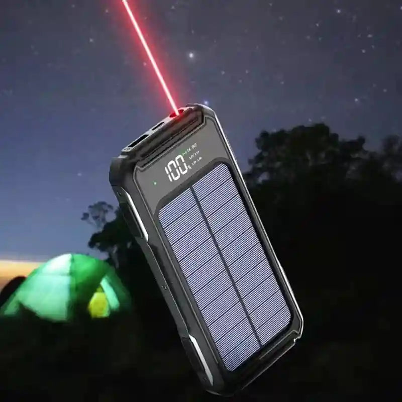 Solar Power Bank 200000mAh with Built-in Cables | Tidesmit Tidesmit