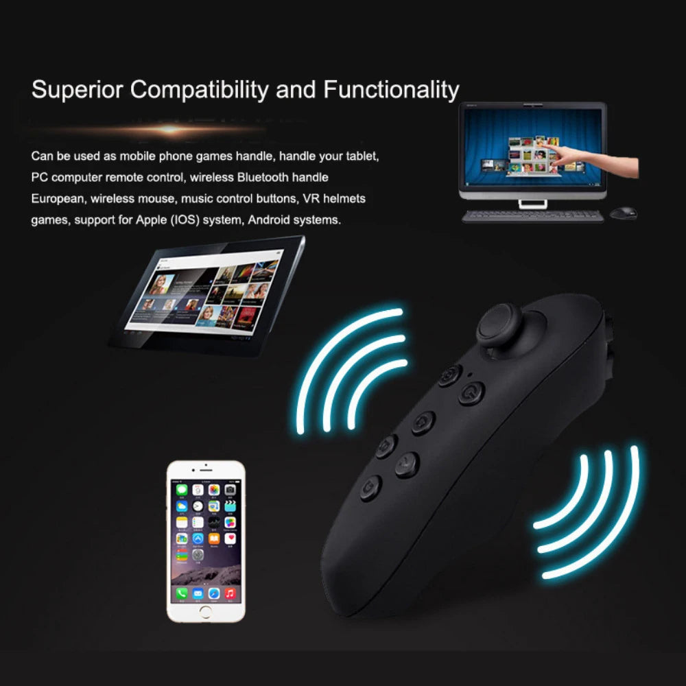 VR Headset for Smartphones - Lightweight Immersive Smart Glasses with Controller Tidesmit