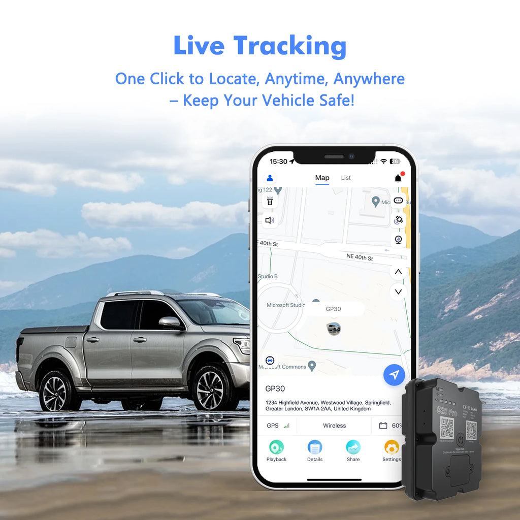 Wholesale Hidden 4G GPS Tracker 5M Accuracy Real-Time Tracking Device for Car/Truck/Motorcycle with Paid App Alert & Geo-fencing