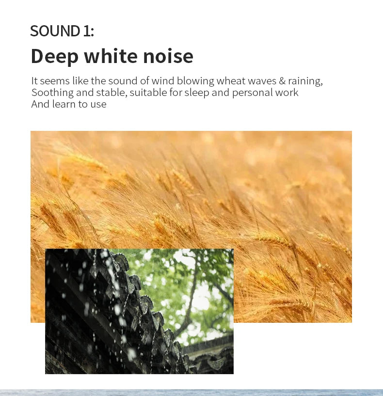 Baby White Noise Machine for Sleeping, Portable Sound Soother with 10 Relaxing Sounds, USB Rechargeable, Auto-Off Timer
