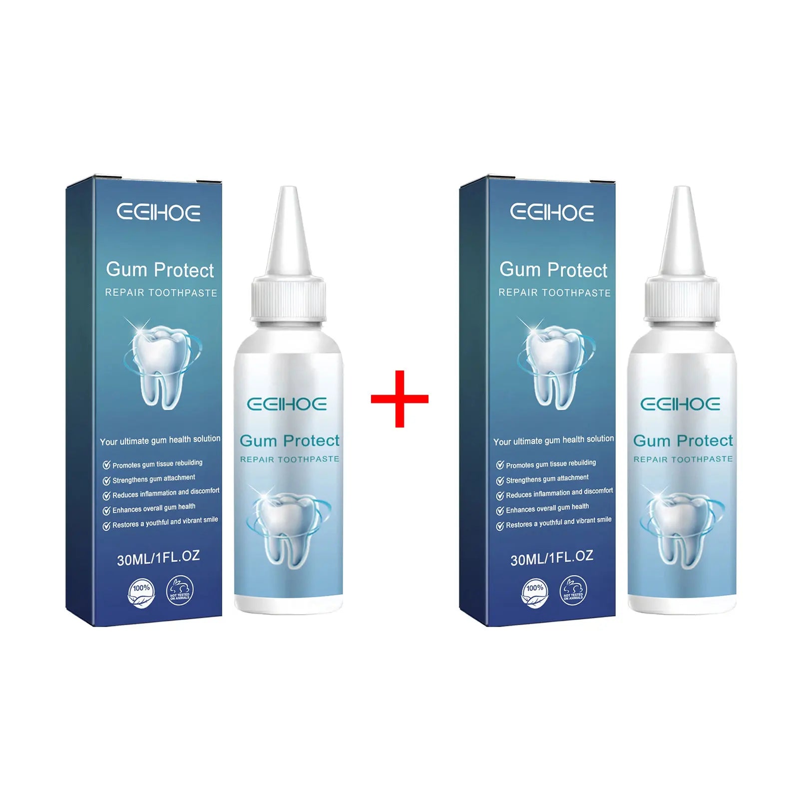 Tidesmit EELHOE gingival repair toothpaste for teeth whitening, plaque removal, and healthy gum therapy.