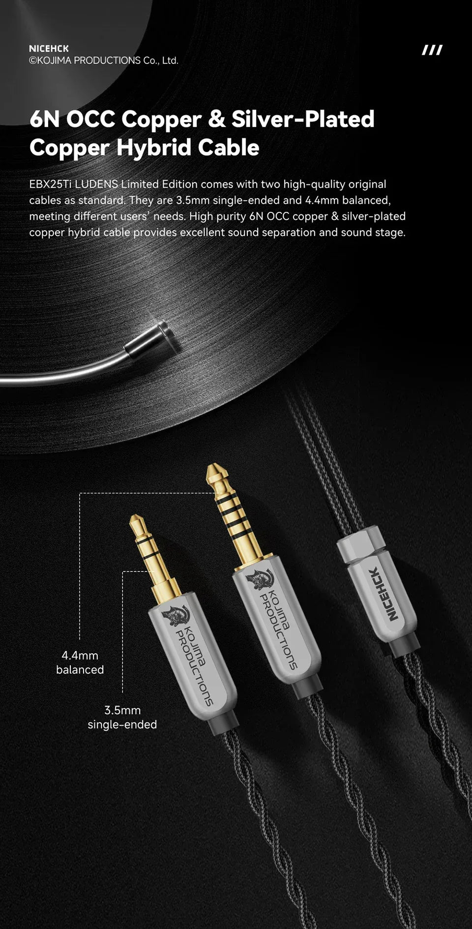 Ludens HiFi Titanium Alloy Wired Earbuds by Tidesmit EBX25Ti Tidesmit