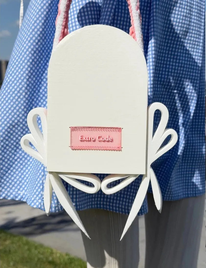 3D Printed TPU Women's Shoulder Bag Original Design Adult Girls' Small Capacity Handbag Open-top Design Balcony Purse Wallet