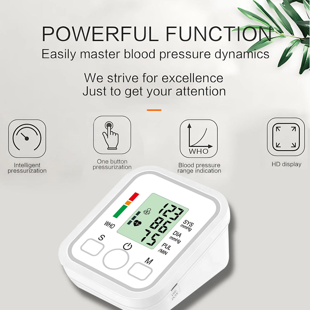 Finger Pulse Oximeter Or Blood Pressure Monitor Kit, Heart Rate SpO2 Saturation Meter Home Medical Device
